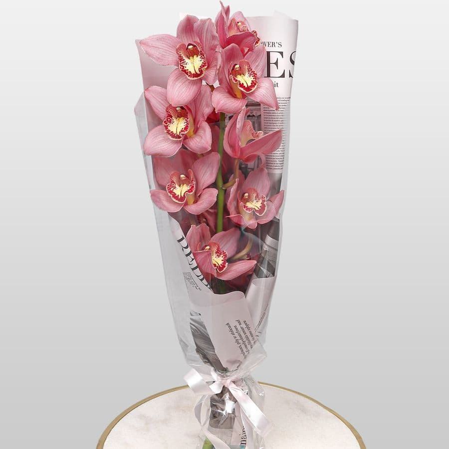 Букет из ветки Розовой Орхидеи «Восточная Загадка»