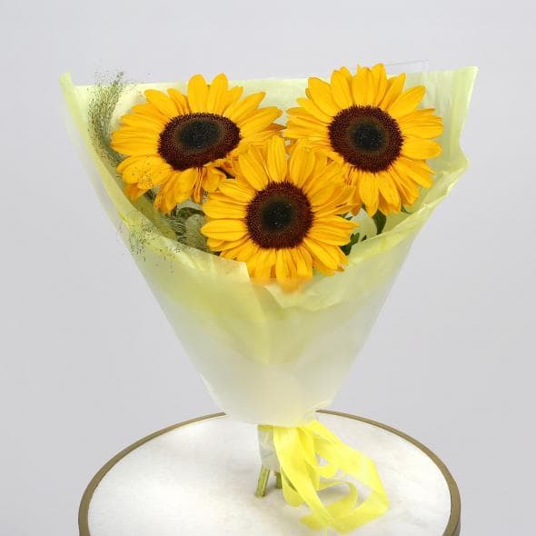 Букет из Подсолнуха и Паникума «Осенний Вдох» Букет из Подсолнуха и Паникума «Осенний Вдох»