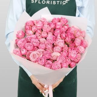 Букет пионовидных Роз «Грезы фламинго» Букет пионовидных Роз «Грезы фламинго»