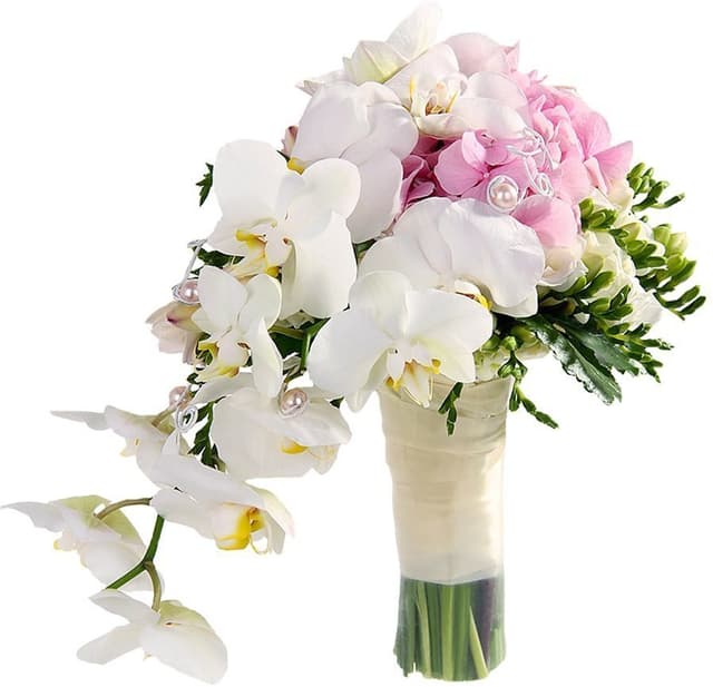 Букет из Орхидеи, Гортензии и Фрезий «Лина» Букет из Орхидеи, Гортензии и Фрезий «Лина»