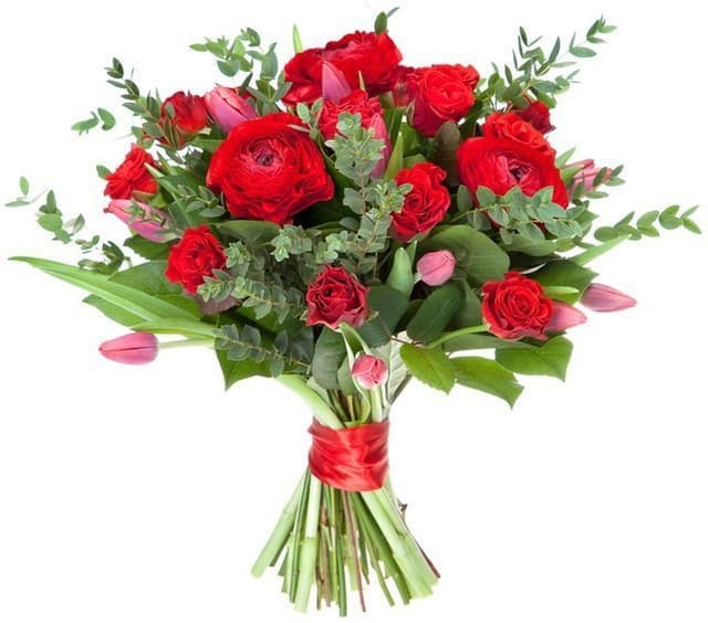 Букет из Ранункулюсов, Роз и Тюльпанов «Арктур» Букет из Ранункулюсов, Роз и Тюльпанов «Арктур»