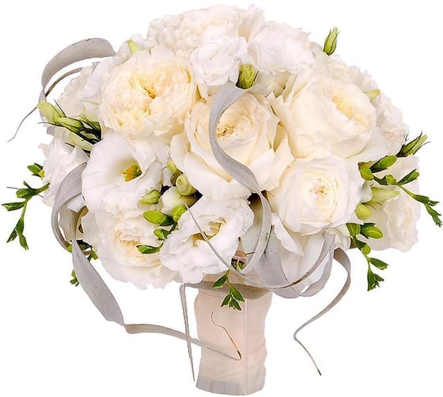 Букет из Роз, Фрезий и Лизиантуса «Мален» Букет из Роз, Фрезий и Лизиантуса «Мален»