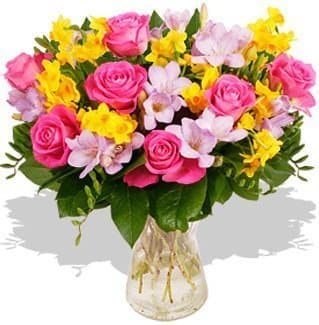 Букет из Роз и Фрезий «Весенние цветы» Букет из Роз и Фрезий «Весенние цветы»