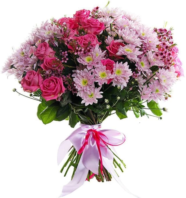 Букет из Роз и Хризантем «Лилит» Букет из Роз и Хризантем «Лилит»