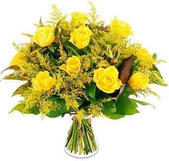 Букет из Роз и Солидаго «Мед и амбра» Букет из Роз и Солидаго «Мед и амбра»