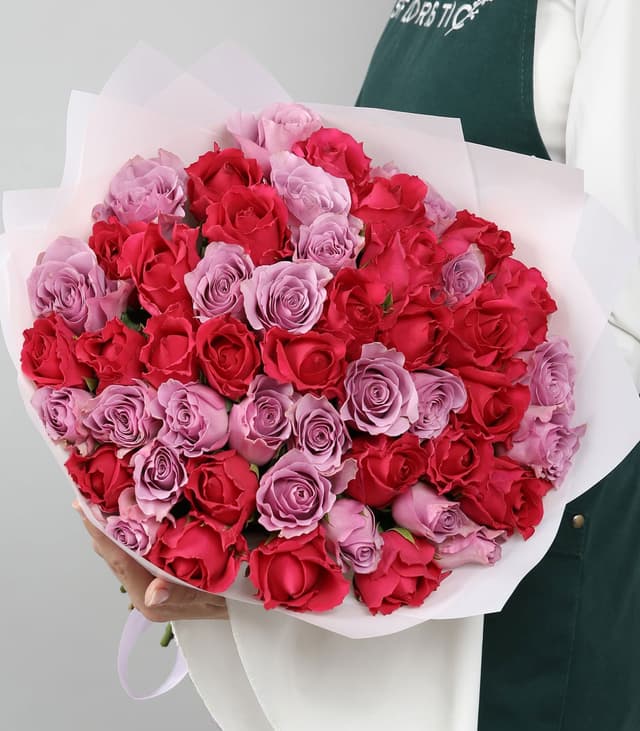 Букет Роз Кения 51 шт «Сказка из роз» Букет Роз Кения 51 шт «Сказка из роз»