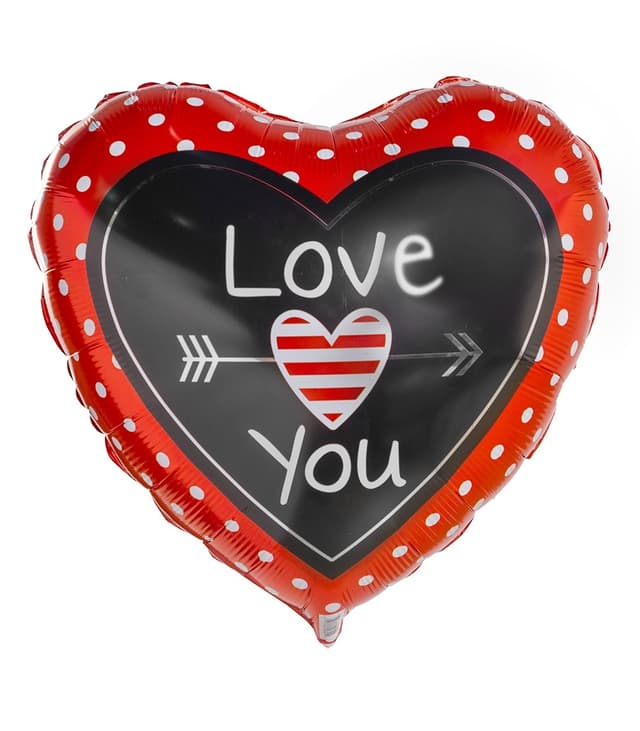 Фольгированное сердце Love you Фольгированное сердце Love you