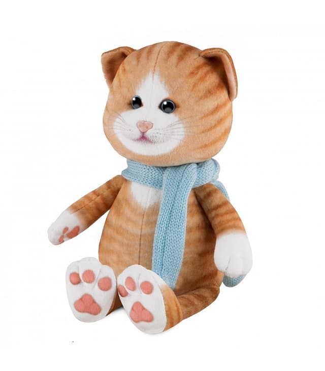 Мягкая Игрушка Кот Рыжик в Шарфе Мягкая Игрушка Кот Рыжик в Шарфе