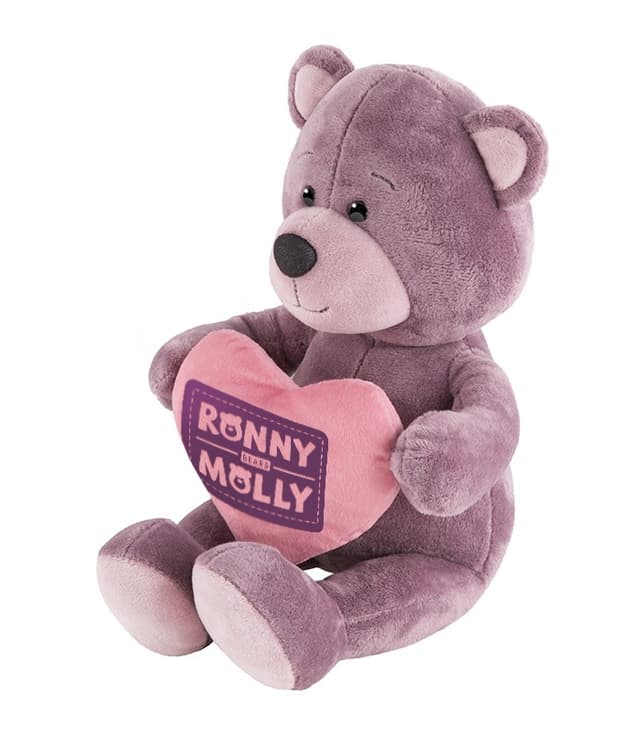 Мягкая Игрушка Мишка Ронни с Сердечком Мягкая Игрушка Мишка Ронни с Сердечком