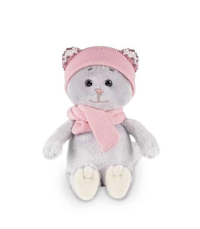 Мягкая Игрушка Мышель в Шарфе и Шапке Мягкая Игрушка Мышель в Шарфе и Шапке