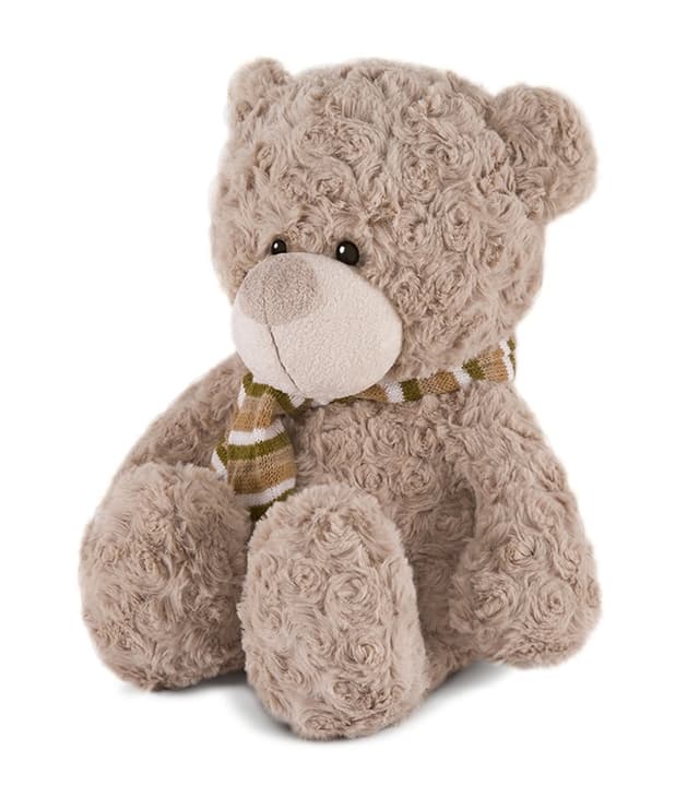 Мягкая Игрушка Шоколадный Мишка с Шарфом Мягкая Игрушка Шоколадный Мишка с Шарфом