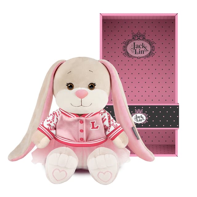 Мягкая игрушка Зайка Лин в Розовом Бомбере Мягкая игрушка Зайка Лин в Розовом Бомбере