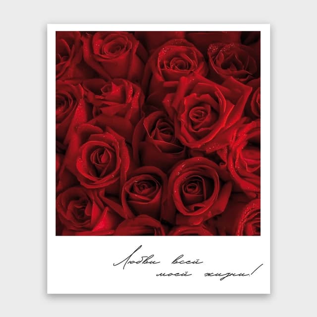 Открытка-фотокарточка «Любви всей моей жизни!» Открытка-фотокарточка «Любви всей моей жизни!»