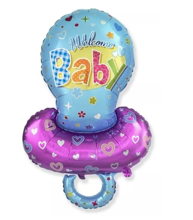 Шар Фигура, Соска-пустышка для мальчика, Голубой Шар Фигура, Соска-пустышка для мальчика, Голубой