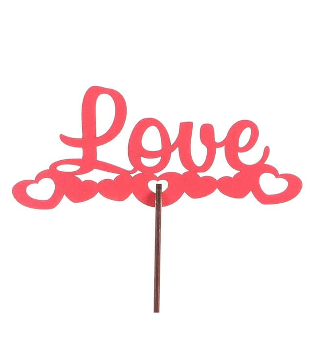 Топпер крашеный «Лав Сердца» Топпер крашеный «Лав Сердца»