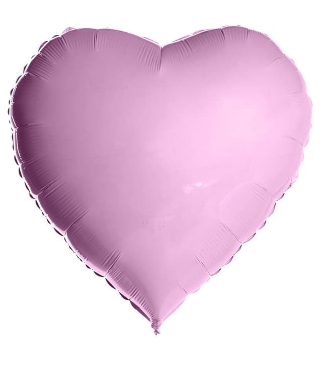 Воздушный шар Сердце матовый розовый Воздушный шар Сердце матовый розовый